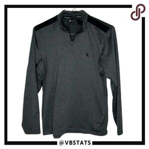 SPYDER ACTIVE ProWeb Men’s Performance ¼ Zip Baselayer Gray Jacket Medium